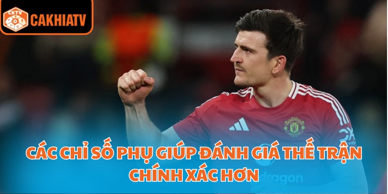 KQ Bóng Đá Trực Tuyến – Cơ Hội Chiến Thắng Cùng CakhiaTV 3 Các chỉ số phụ giúp đánh giá thế trận chính xác hơn